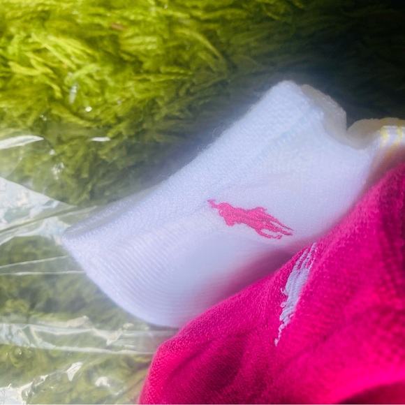 Ralph Lauren Polo Logo Ankle Sock 6-Pack (size 9-11-fits shoe size 4-10.5) - Picture 3 of 10